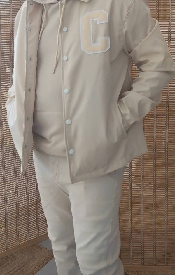 Jeans slimfit beige