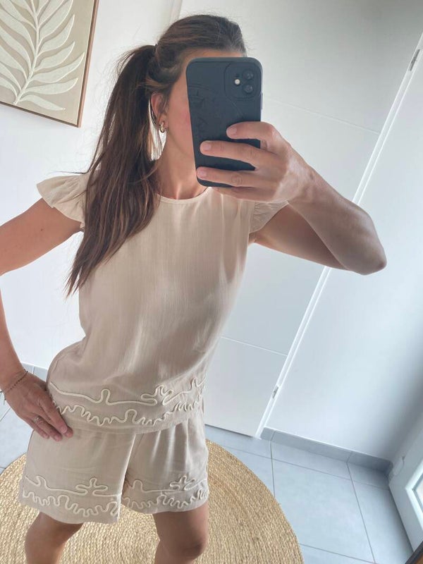 Ensemble lin et coton