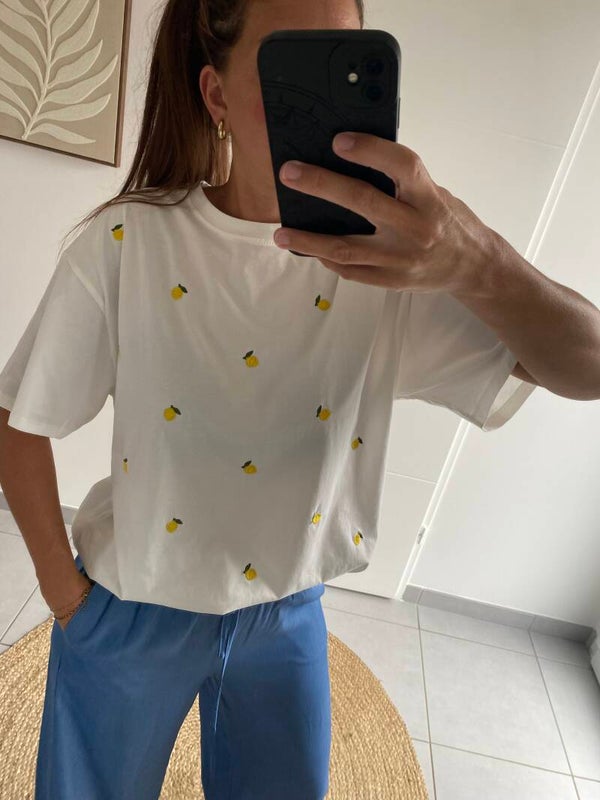 Tee shirt citron
