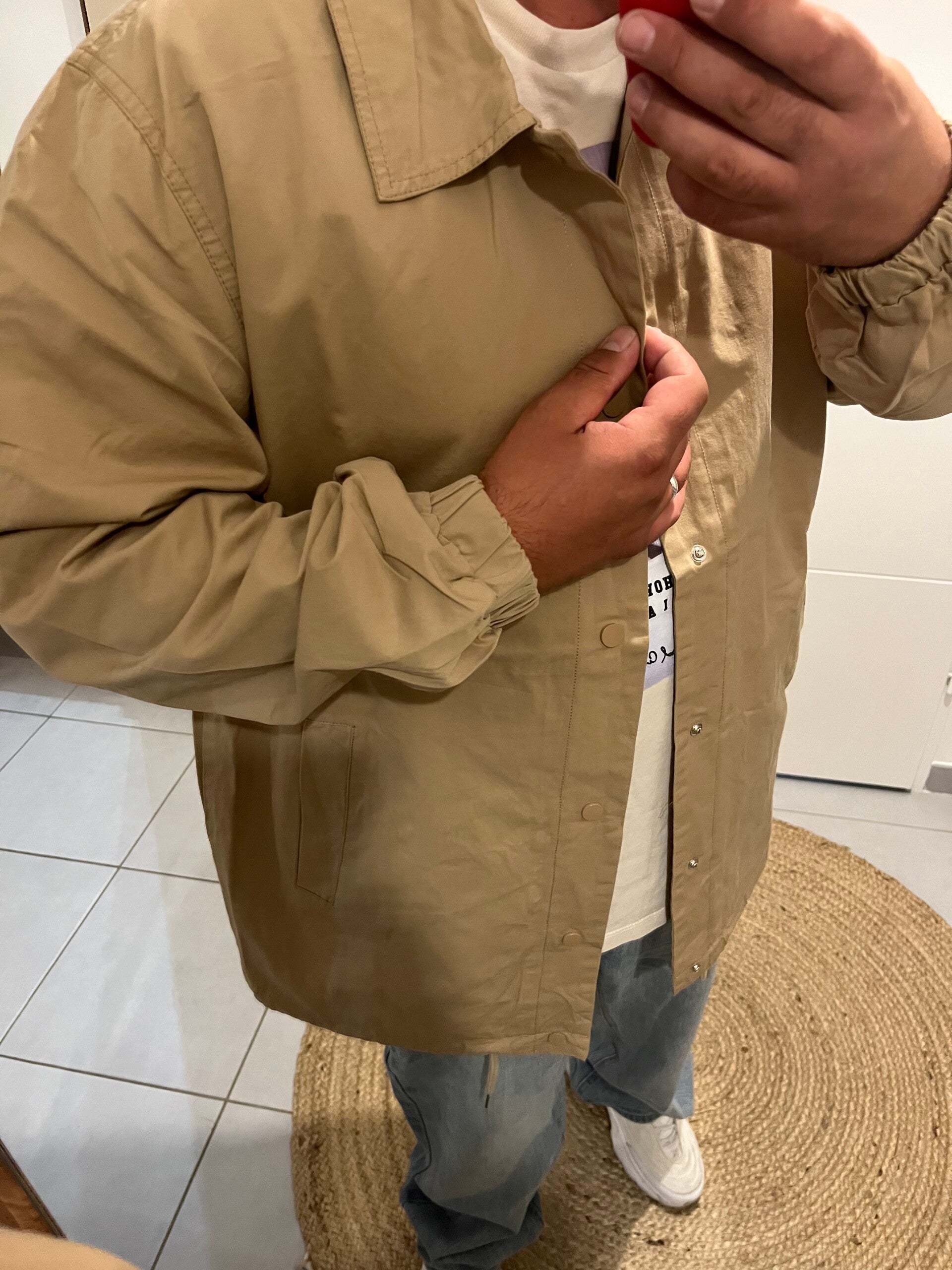 Veste beige mid-season