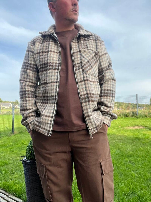 Surchemise à carreaux