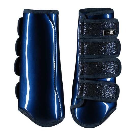 Brushing boots donkerblauw met glitter accenten