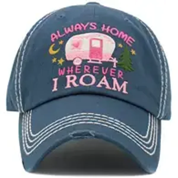 Always home wherever I roam hat- Blue