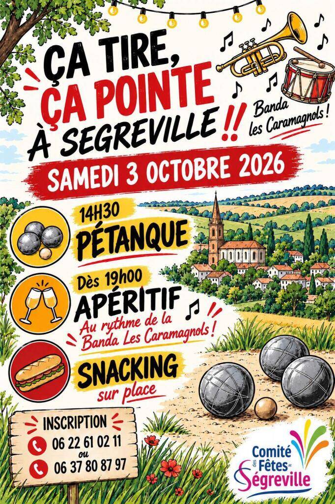 Concours pétanque Ségreville convivial et fête