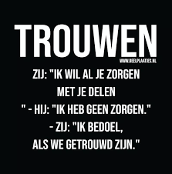 trouwen 1