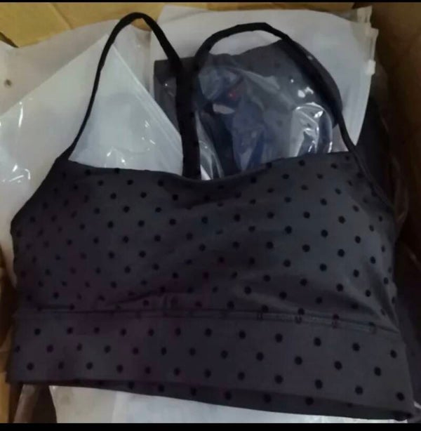 Lululemon polka dot bra and tank top