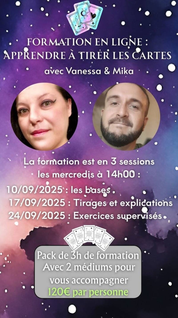 Formation en ligne - Apprendre à tirer les cartes.