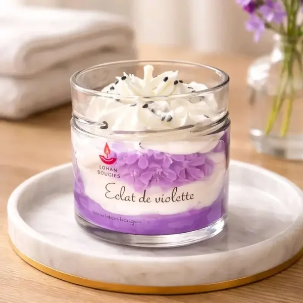 Bougie gourmande Eclat de violette