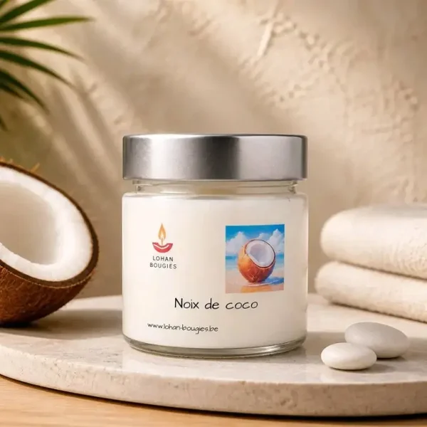 Bougie parfumée noix de coco