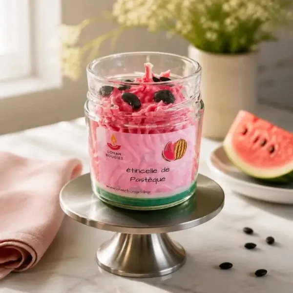 Bougie gourmande pastèque