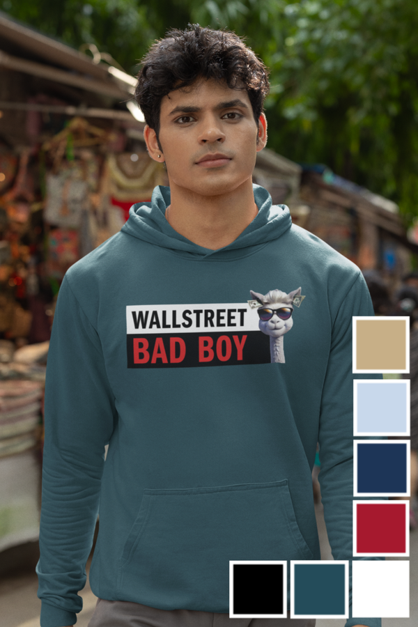 HOODIE MEN WALLSTREET BAD BOY BLACK & RED