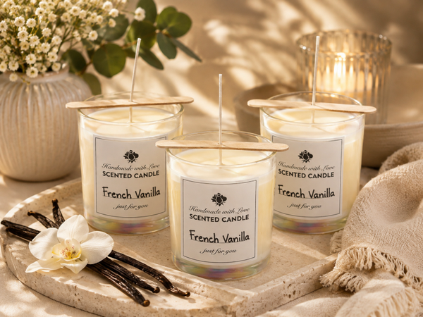French vanilla scented candle