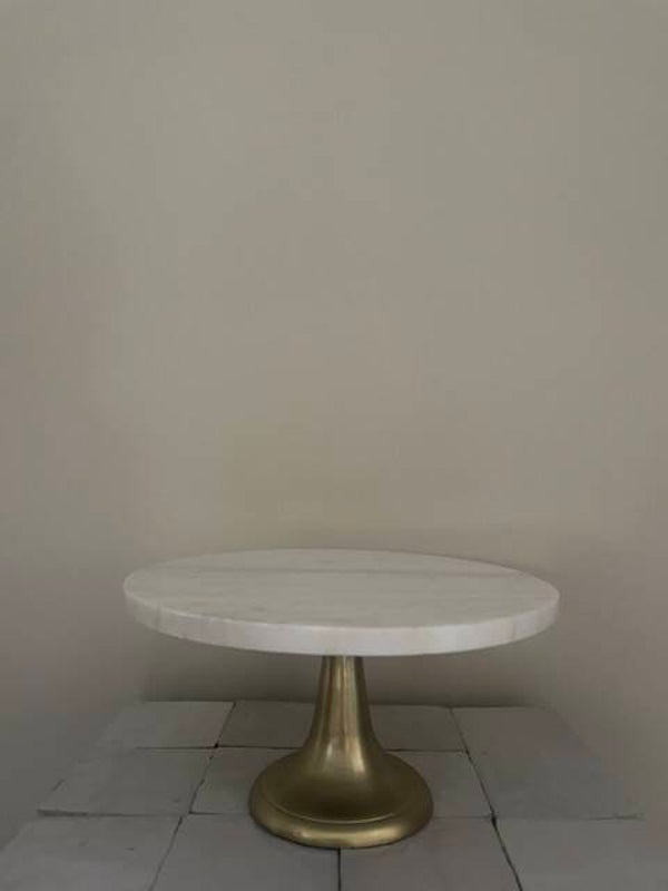 taartplateau marmer Ø 29 cm hoogte 15cm