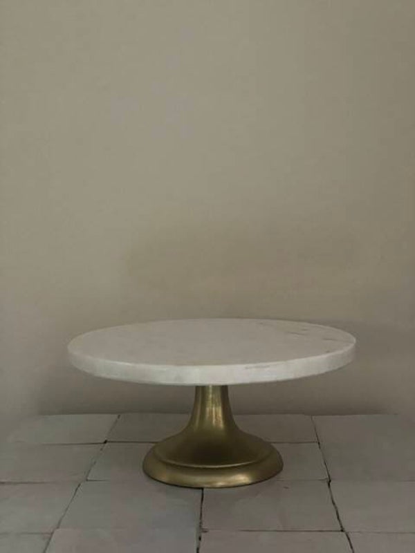 taartplateau marmer Ø 24 cm hoogte 11cm