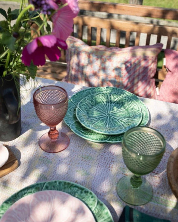 dessert/ontbijtbordje groene bloem van Verre Ø20,5cm