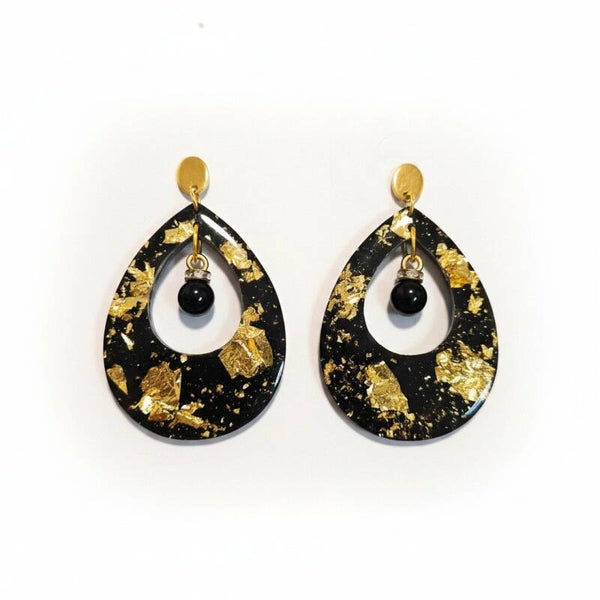 Noir Aura Statement Earrings