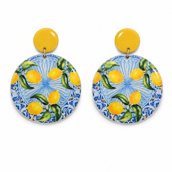 Sicilian Lemons Statement Earrings