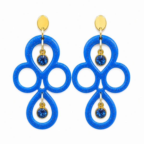 Riviera Azure Statement Earrings