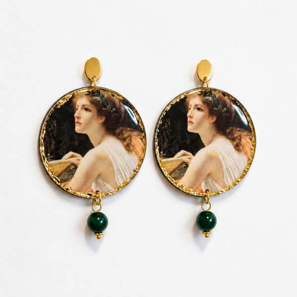 Antique Goddess Statement Earrings