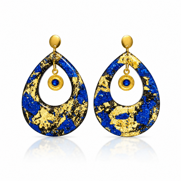 Azure Aura Statement Earrings