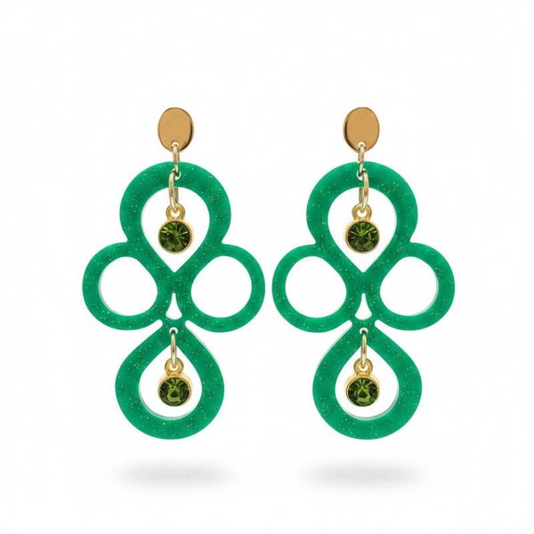 Riviera Verde Statement Earrings