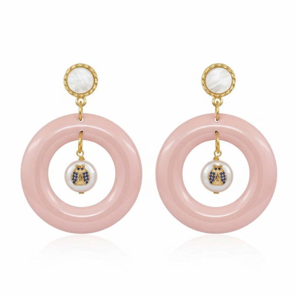 Blush Harmony Statement Earrings