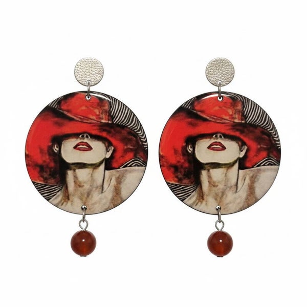 Rouge Icon Statement Earrings