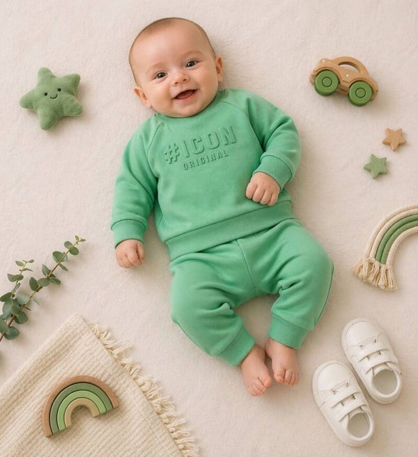 babysetje groen