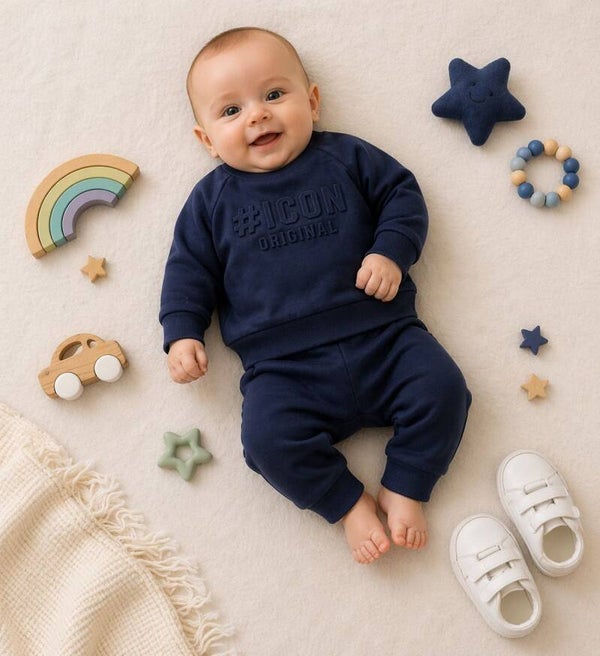 babysetje donkerblauw