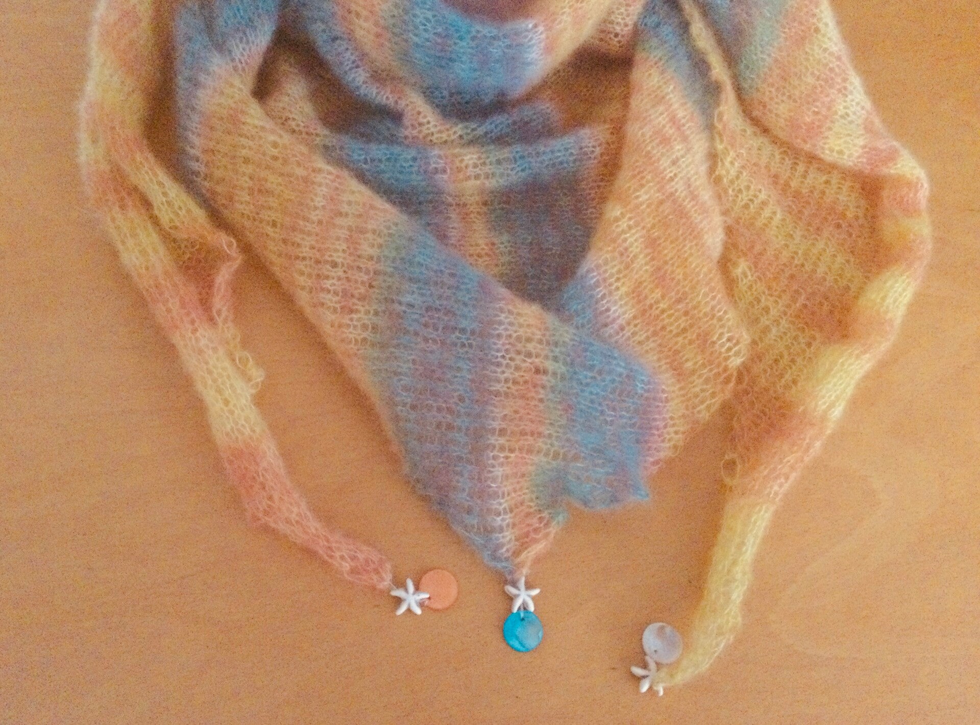 Dreieckstuch aus Silkmohair