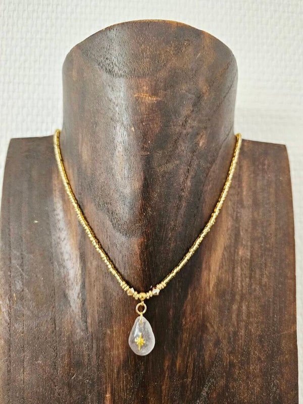 Collection "Les trésors de Margaux"  collier réglable Rose des vents