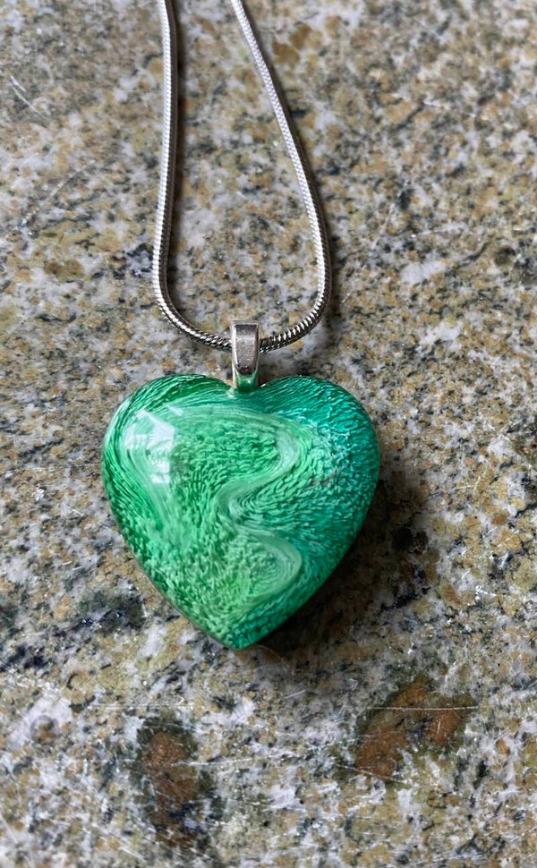 Hjärta i gröna nyanser