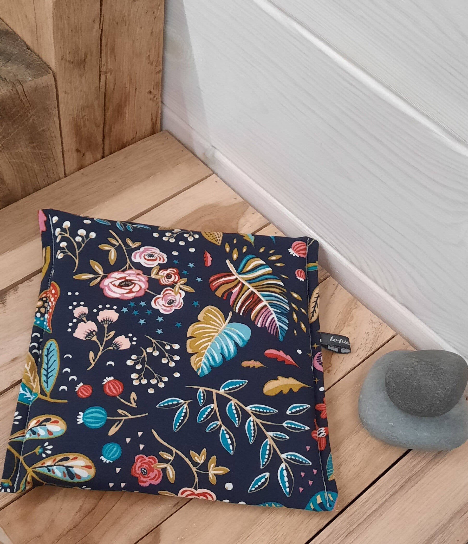 Bouillotte sèche aux graines de lin déhoussable