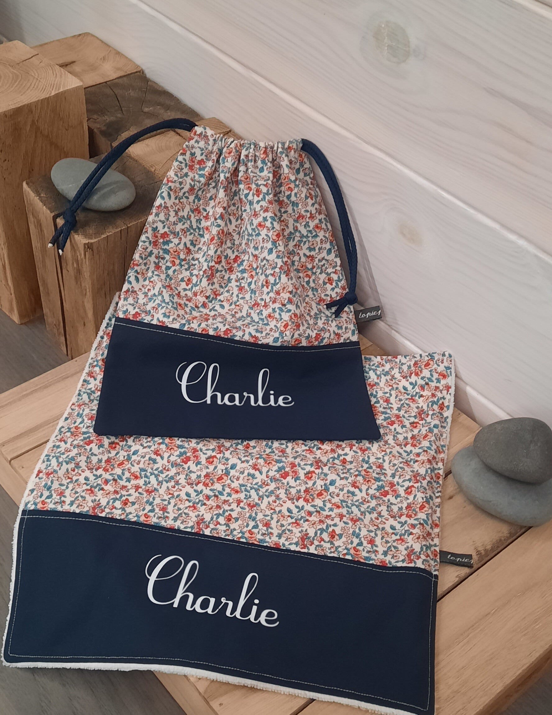 Serviette de table personnalisée en éponge de bambou 