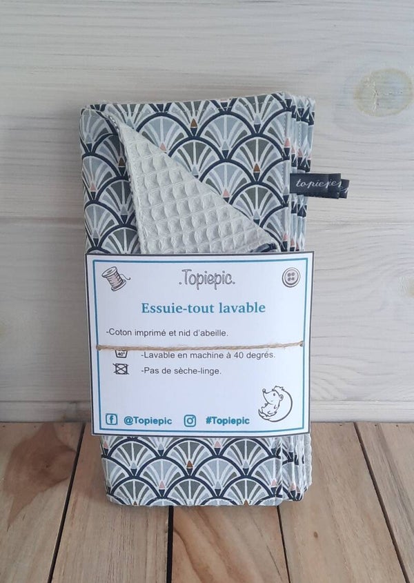 Essuie-tout lavable lot de 5