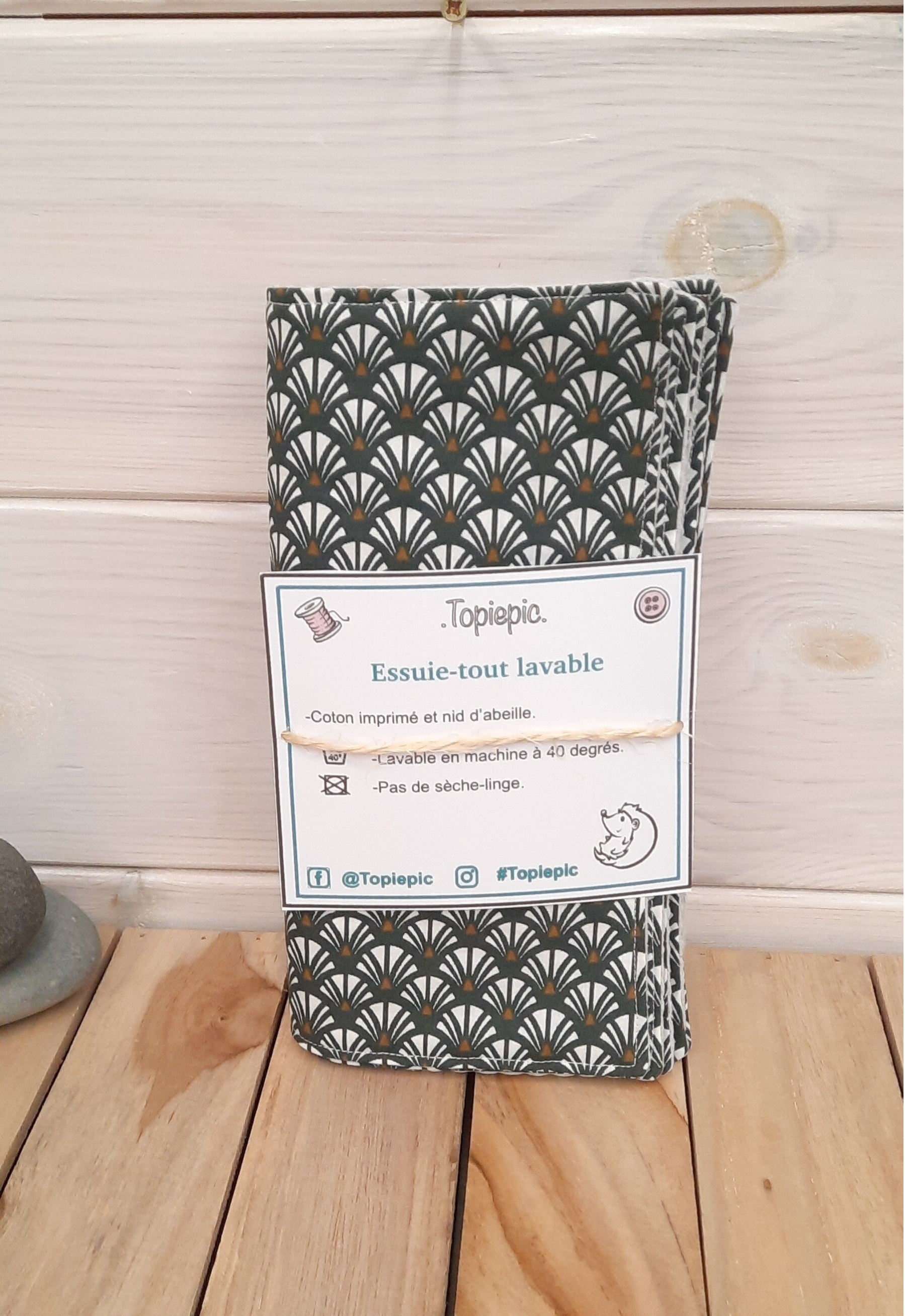 Essuie-tout lavable lot de 5