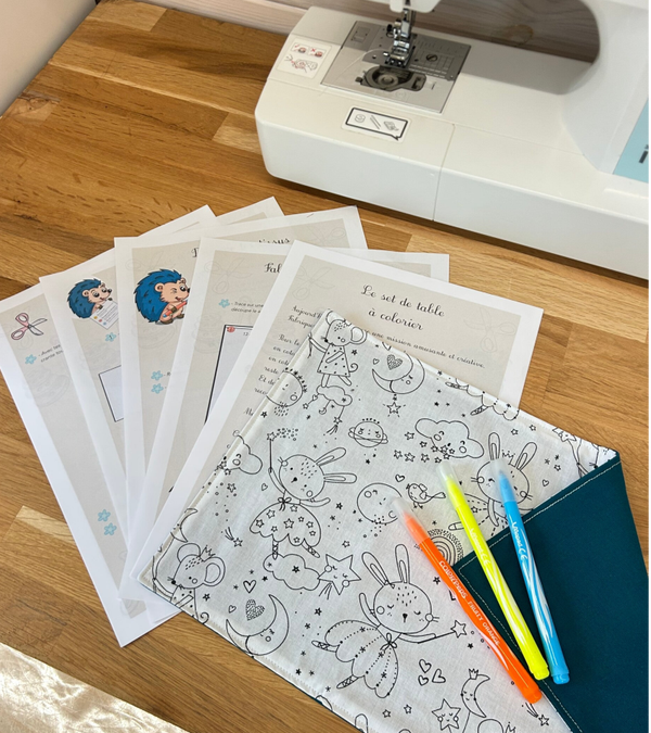 Tuto PDF à Télécharger " Set de Table à Colorier "