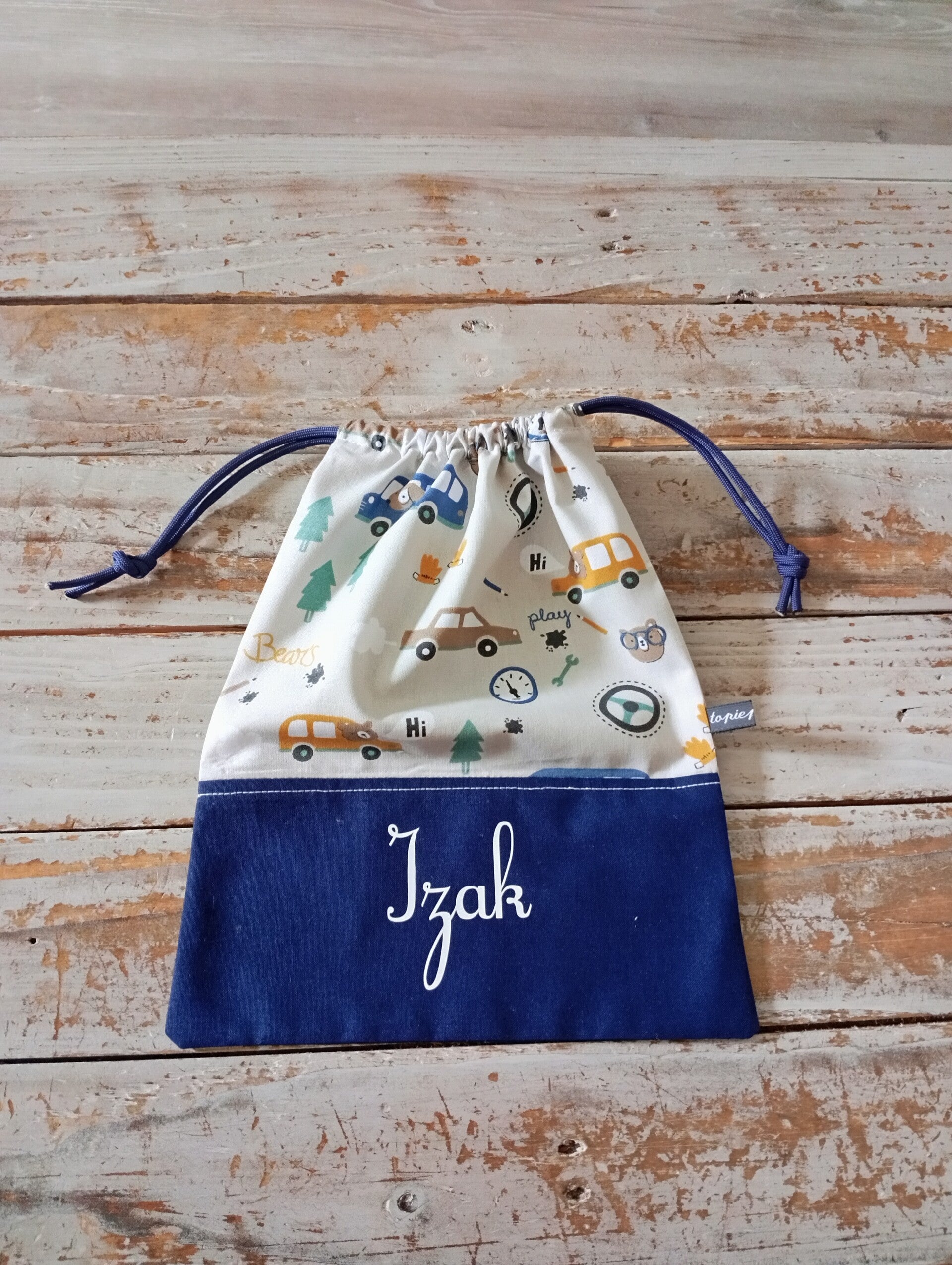 Pochon pour serviette de cantine ou serviette de table