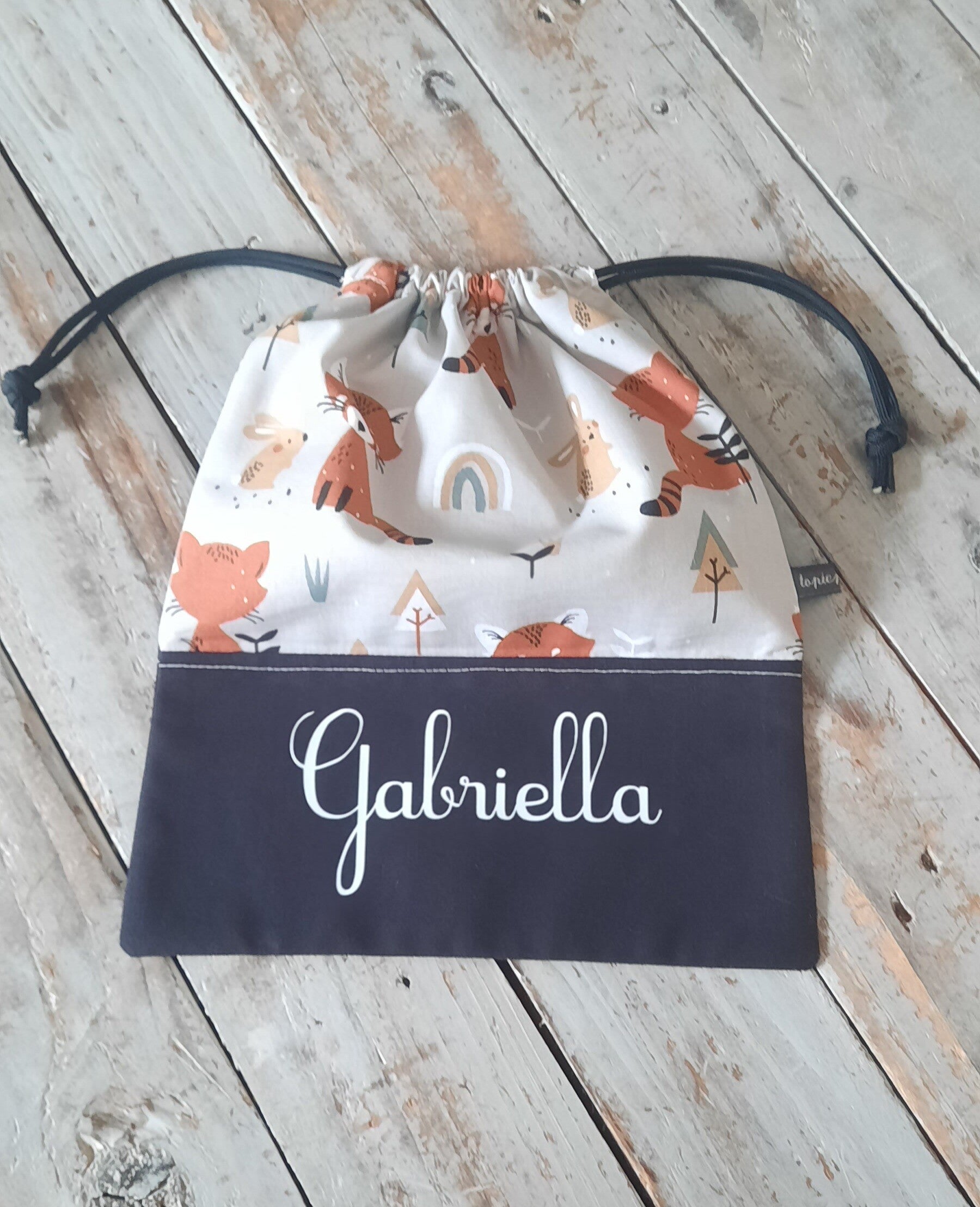 Sac de rangement pour serviette de cantine personnalisée