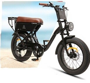 Ebike 20"48V/15.6Ah /500W, LCD-paneel, 32 km/u, 7-speed, Black/olive green