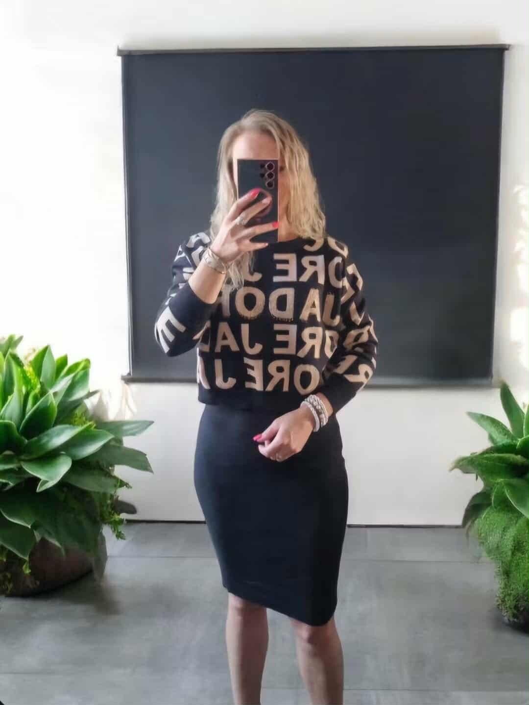 Ensemble JADORE NOIR CAMEL