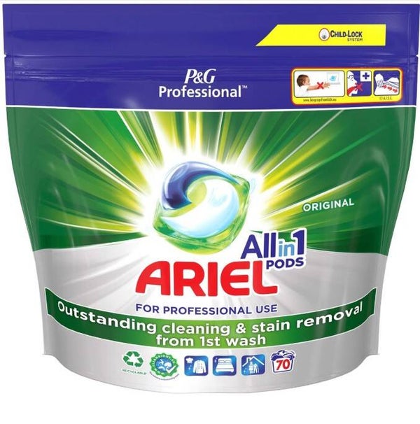 Ariel Pods All-in-One Voordeelpak – Prof Regular 70 stuks