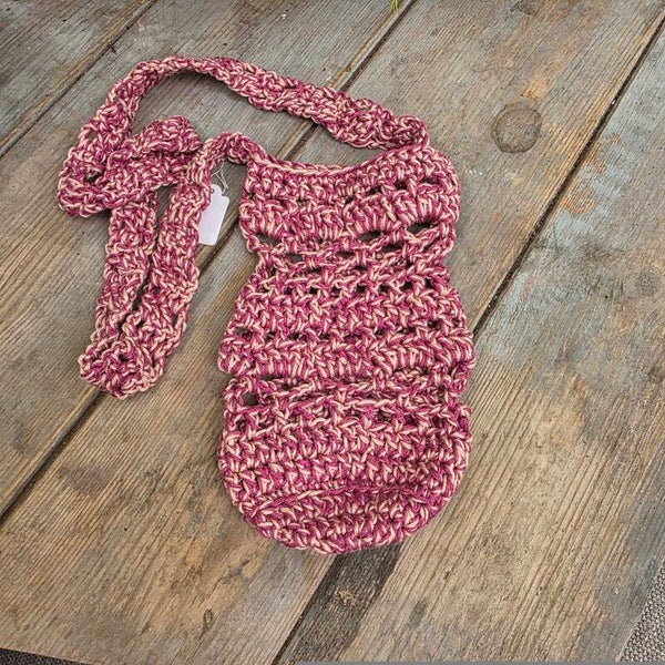 Waterfles tas. Paars roze