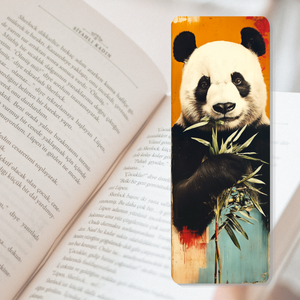Boekenlegger retro panda