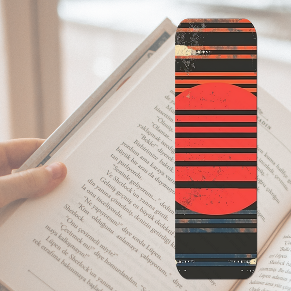 Boekenlegger retro sunset
