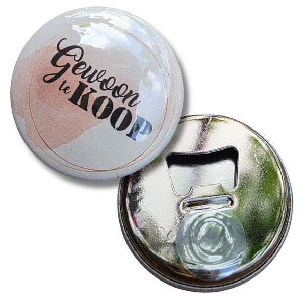 Button flessenopener 58mm