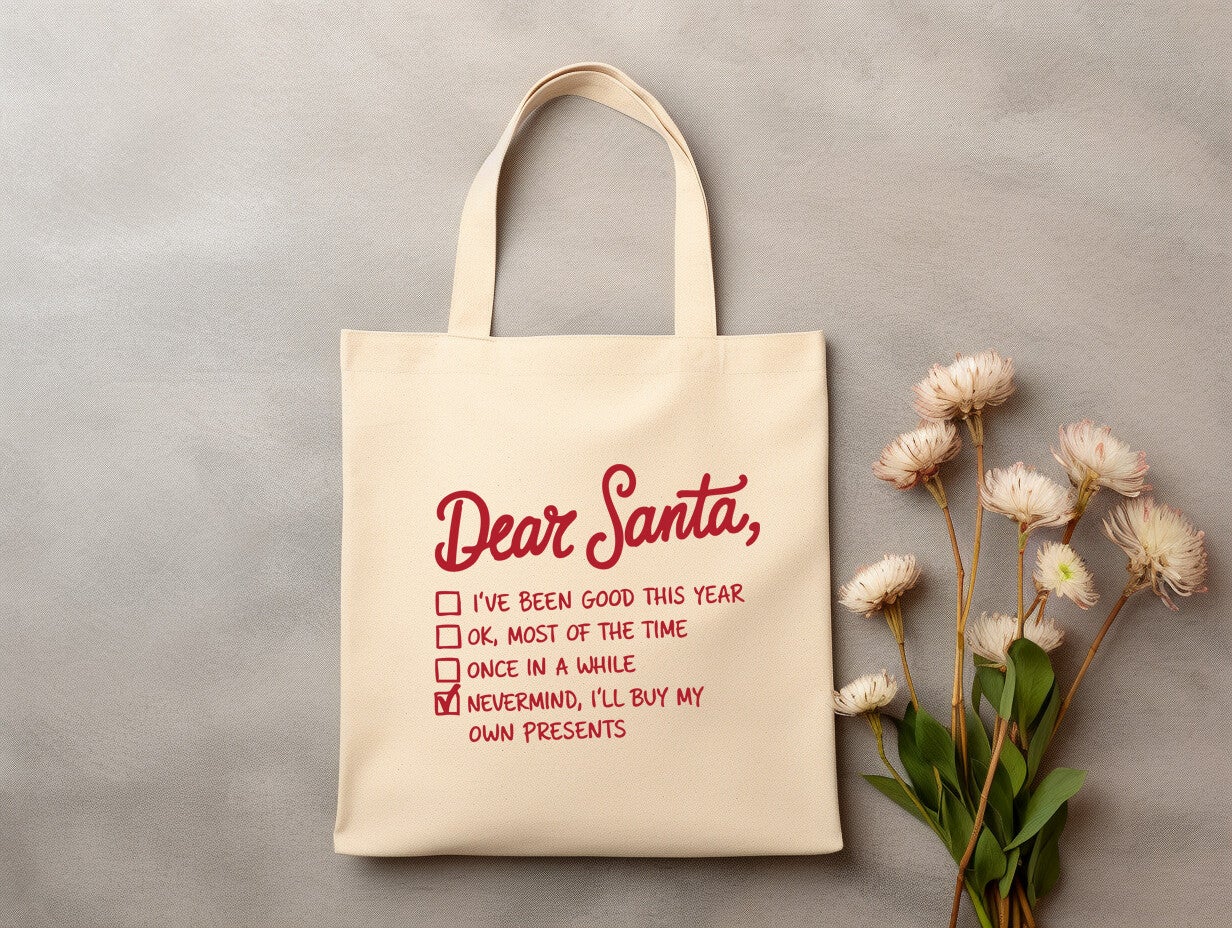canvas tas Dear Santa