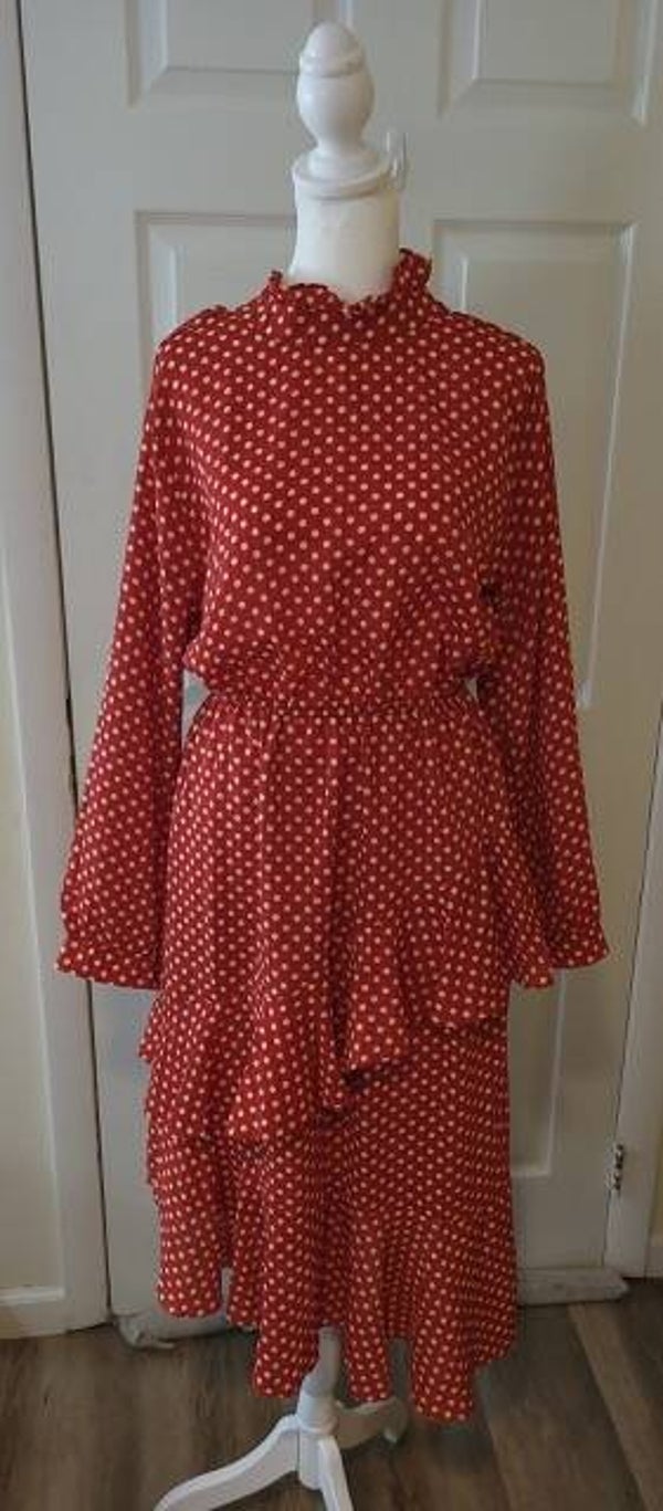 Polka dot Vintage Dress Size Medium