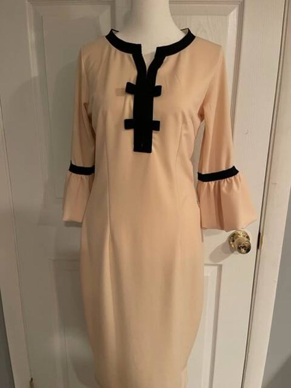 Pink and Black Dress