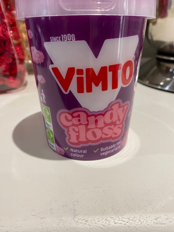 Vimto flavoured Candy Floss